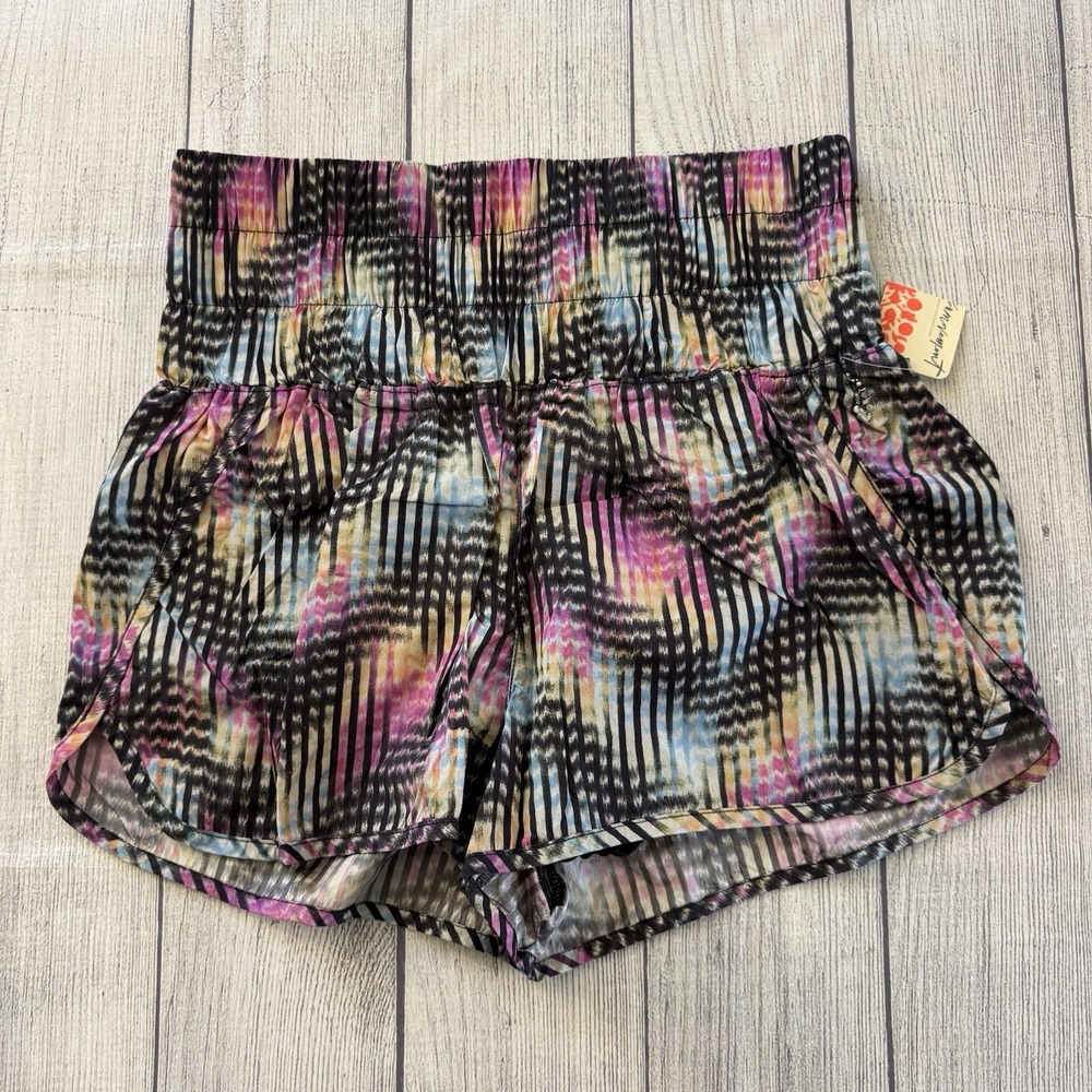 FREE PEOPLE FP Movement The Way Home Shorts Euphoria Print Size Medium